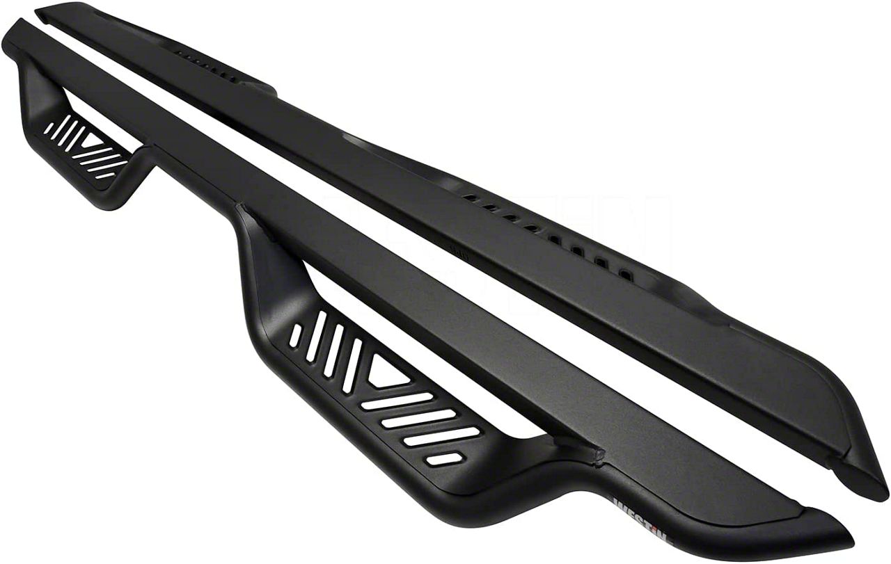 Westin Canyon Outlaw Drop Nerf Side Step Bars Textured Black 20 14015