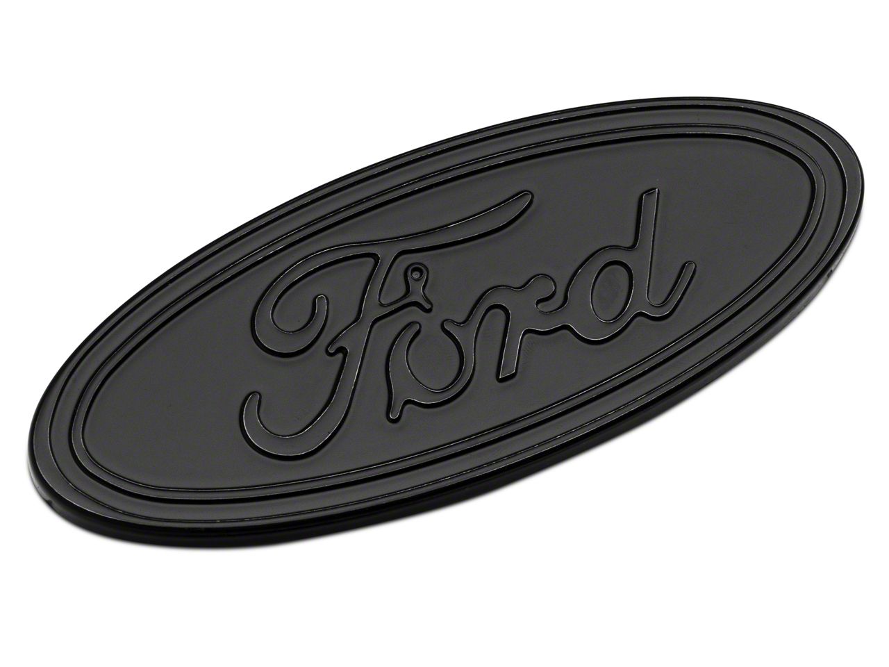 Defenderworx F 150 Ford Oval Tailgate Emblem Gloss Blackout T534977