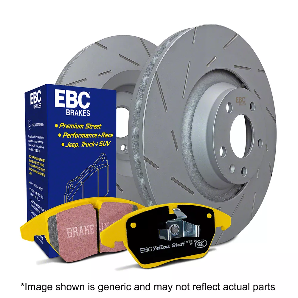 EBC Brakes RAM 1500 Stage 9 Yellowstuff 5 Lug Brake Rotor And Pad Kit