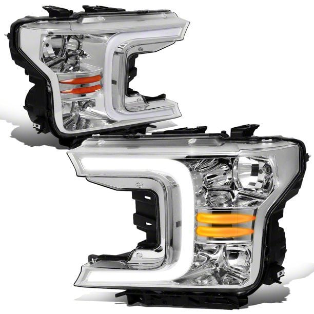 F C Bar Led Drl Headlights With Clear Corners And Sequential Turn