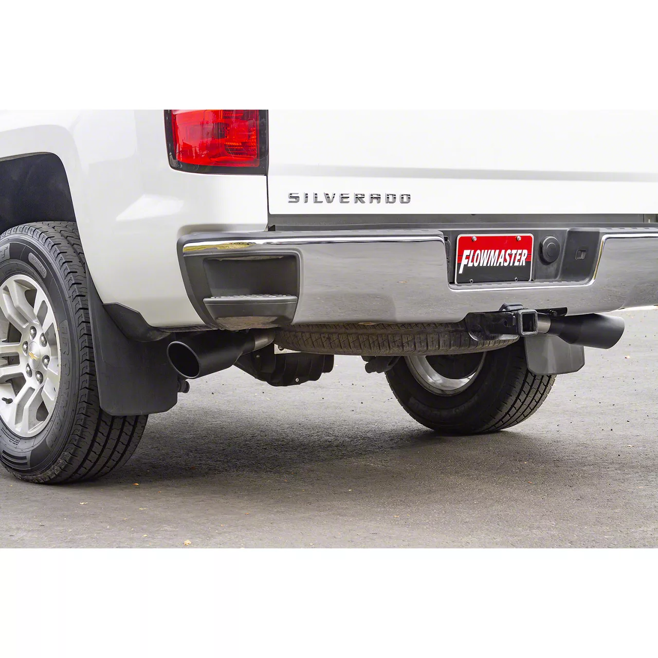 Flowmaster Silverado FlowFX Dual Exhaust System W Black Tips Side