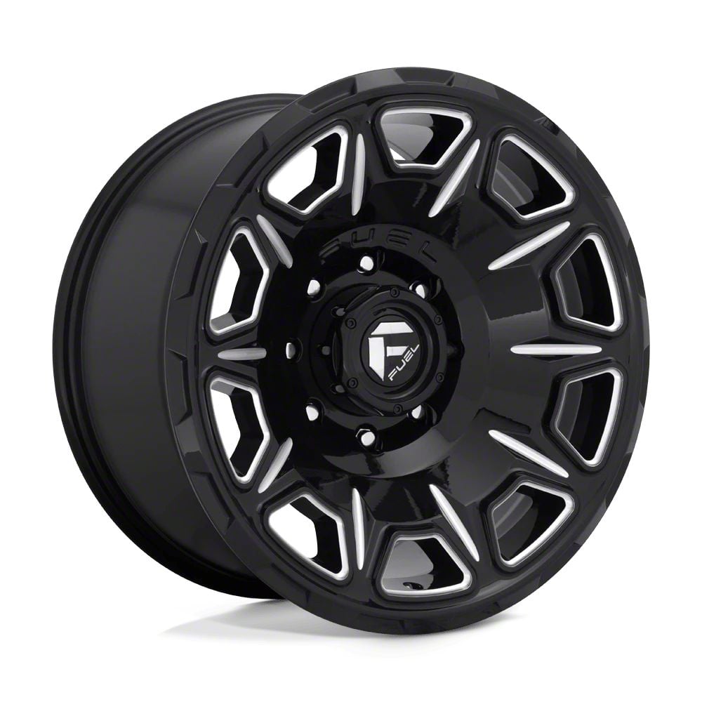 Fuel Wheels Silverado 3500 Podium Matte Gunmetal With Black Bead Ring 8