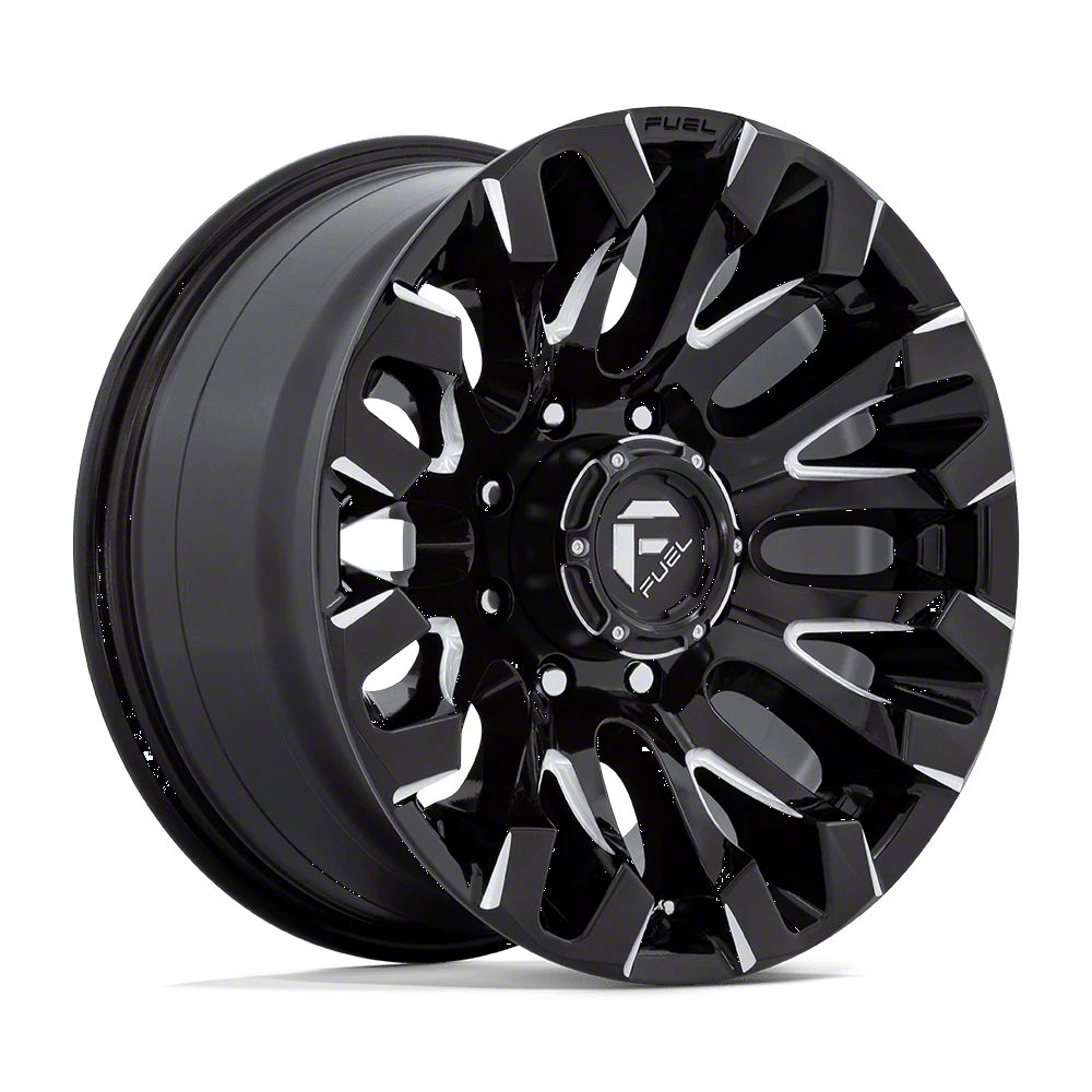 Fuel Wheels Silverado 3500 Quake Gloss Black Milled 8 Lug Wheel 18x9