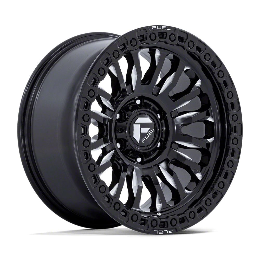 Fuel Wheels Silverado Rincon Gloss Black Milled Lug Wheel X