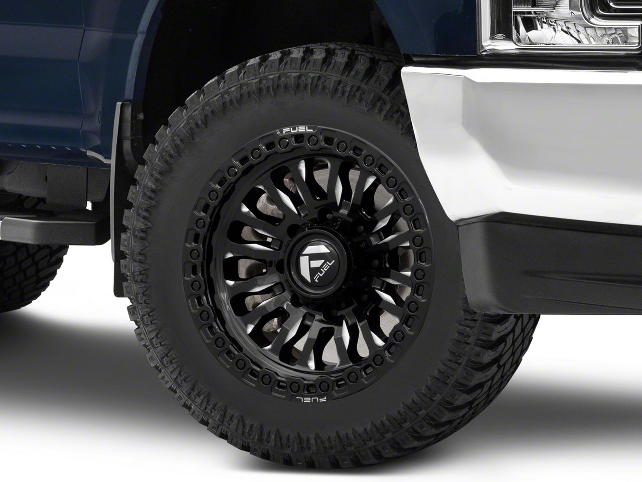 Fuel Wheels F Super Duty Rincon Gloss Black Milled Lug Wheel