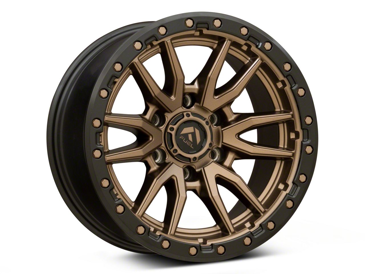 Fuel Wheels Colorado Rebel Matte Bronze With Black Bead Ring 6 Lug