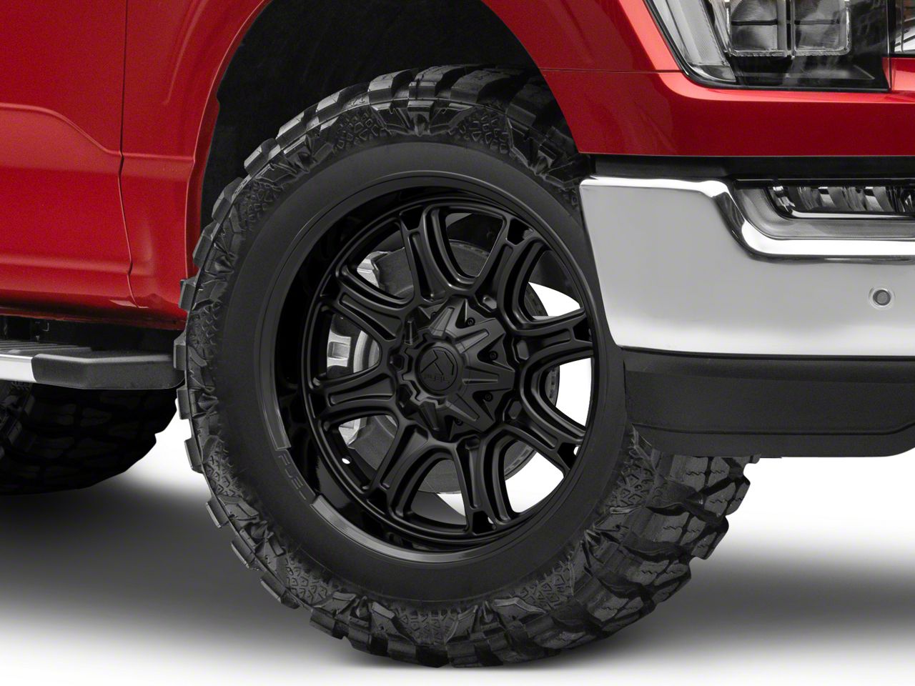 Fuel Wheels F 150 Darkstar Matte Black With Gloss Black Lip 6 Lug Wheel