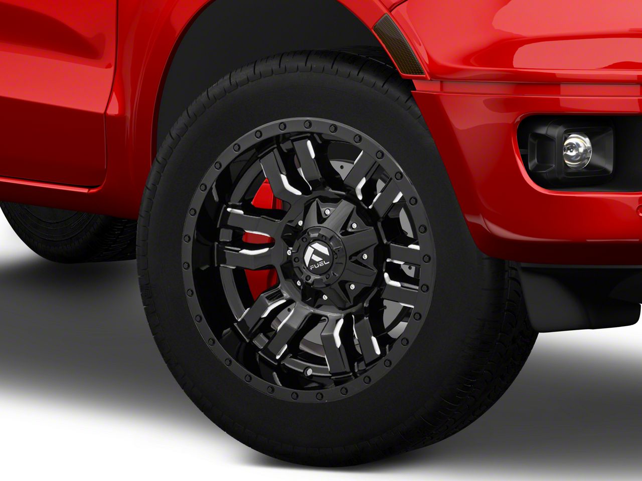 Fuel Wheels Ranger Sledge Gloss Black Milled Lug Wheel X Mm