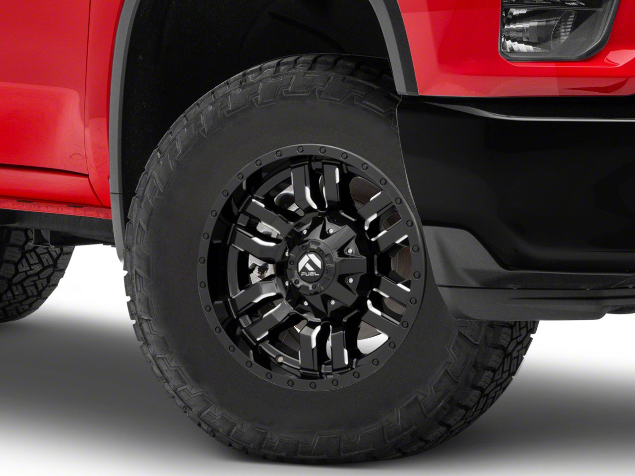 Fuel Wheels Silverado 2500 Sledge Gloss Black Milled 8 Lug Wheel 18x9