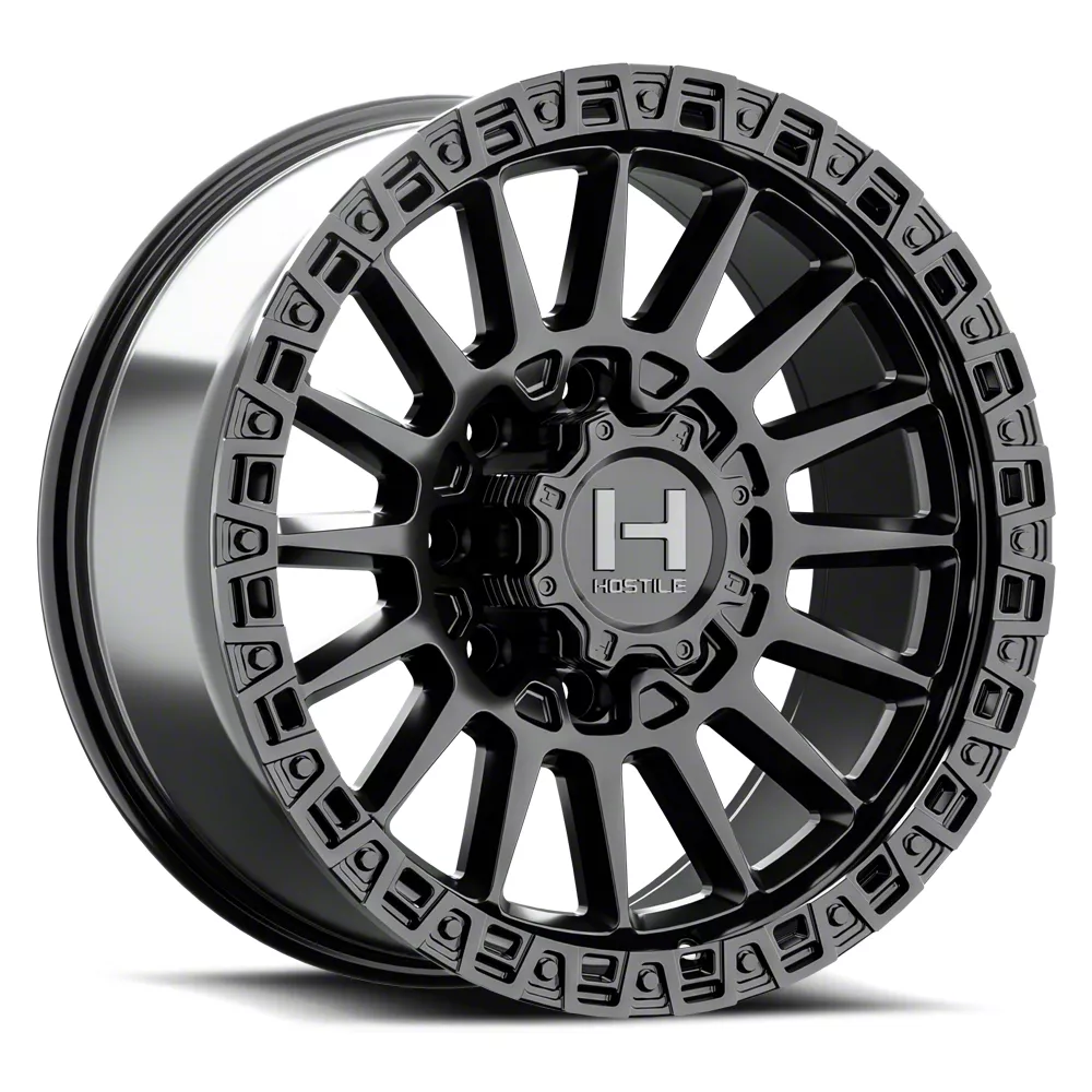 Hostile RAM 2500 Battle Asphalt 8 Lug Wheel 18x9 1mm Offset H137