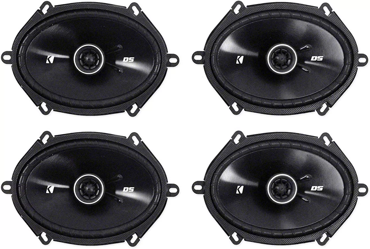 Kicker F 150 DS Series 6x8 Inch Coaxial Speakers 43DSC6804 Universal