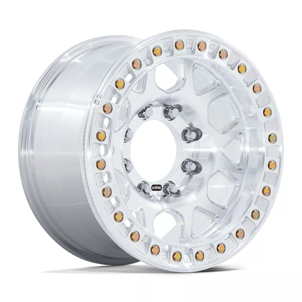 Kmc Sierra Mesa Forged Slotted Beadlock Raw Machined Lug Wheel