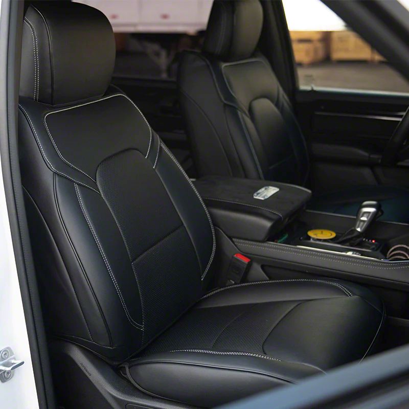 Ram Premium Artificial Leather Front And Rear Seat Covers All