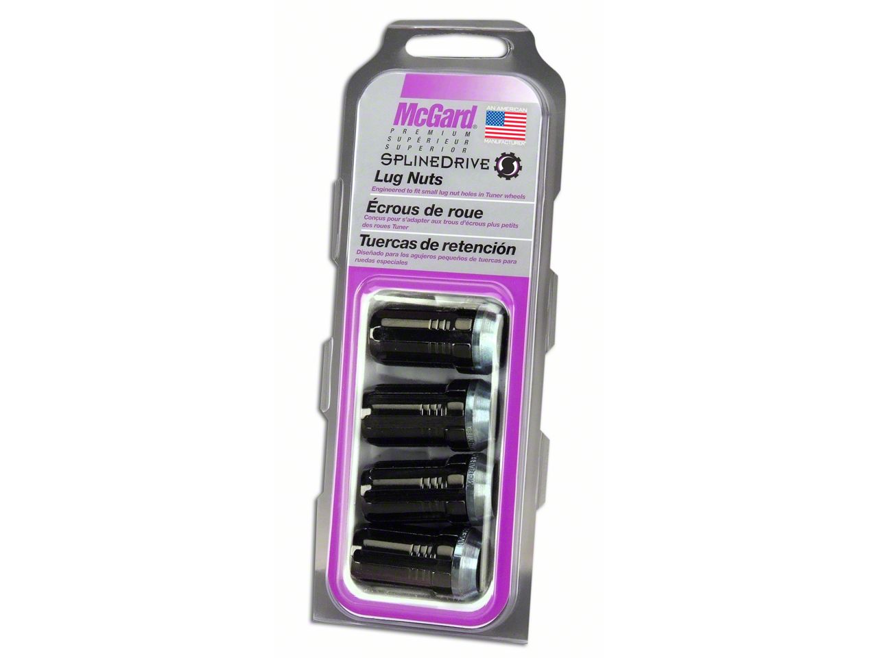 Mcgard Canyon Black Spline Drive Lug Nut Kit Mm X Set Of