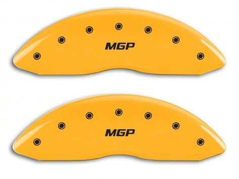 Mgp Yukon Yellow Caliper Covers With Mgp Logo Front And Rear