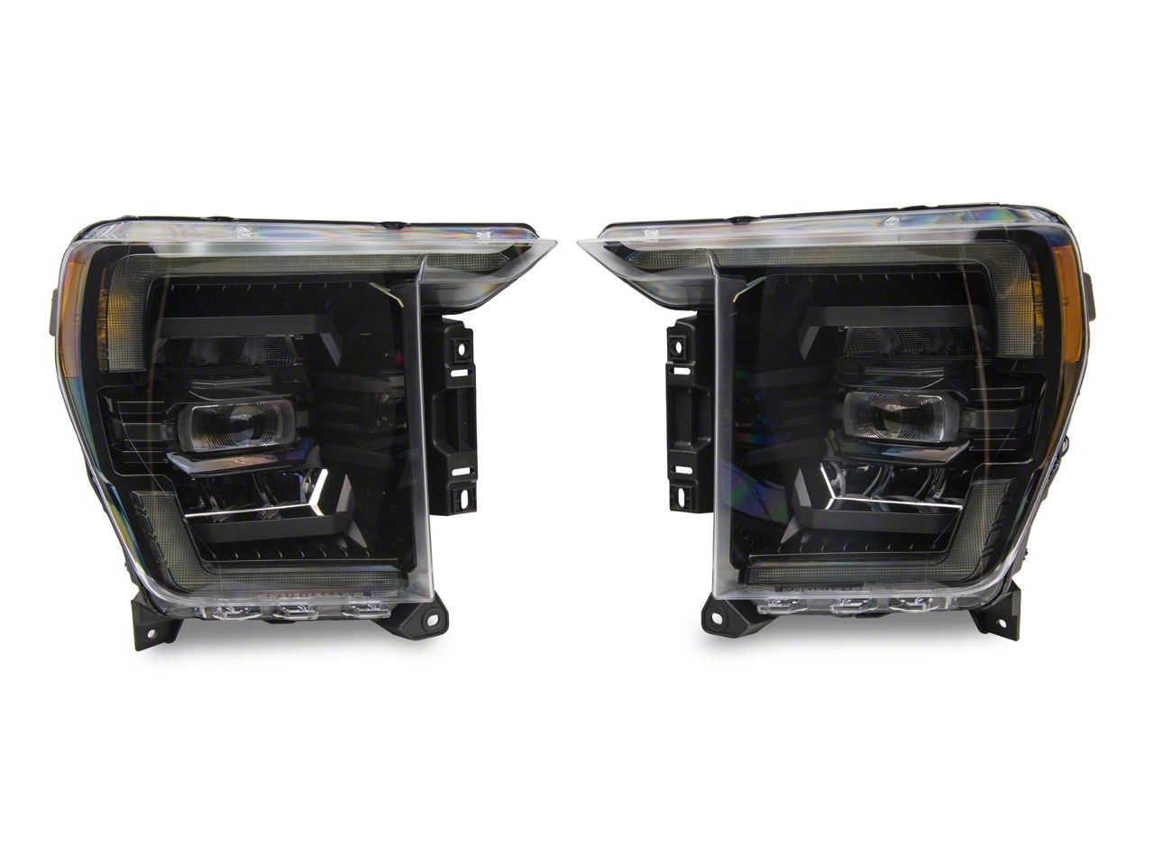 Morimoto F 150 XB LED Headlights With White DRL Black Housing Clear