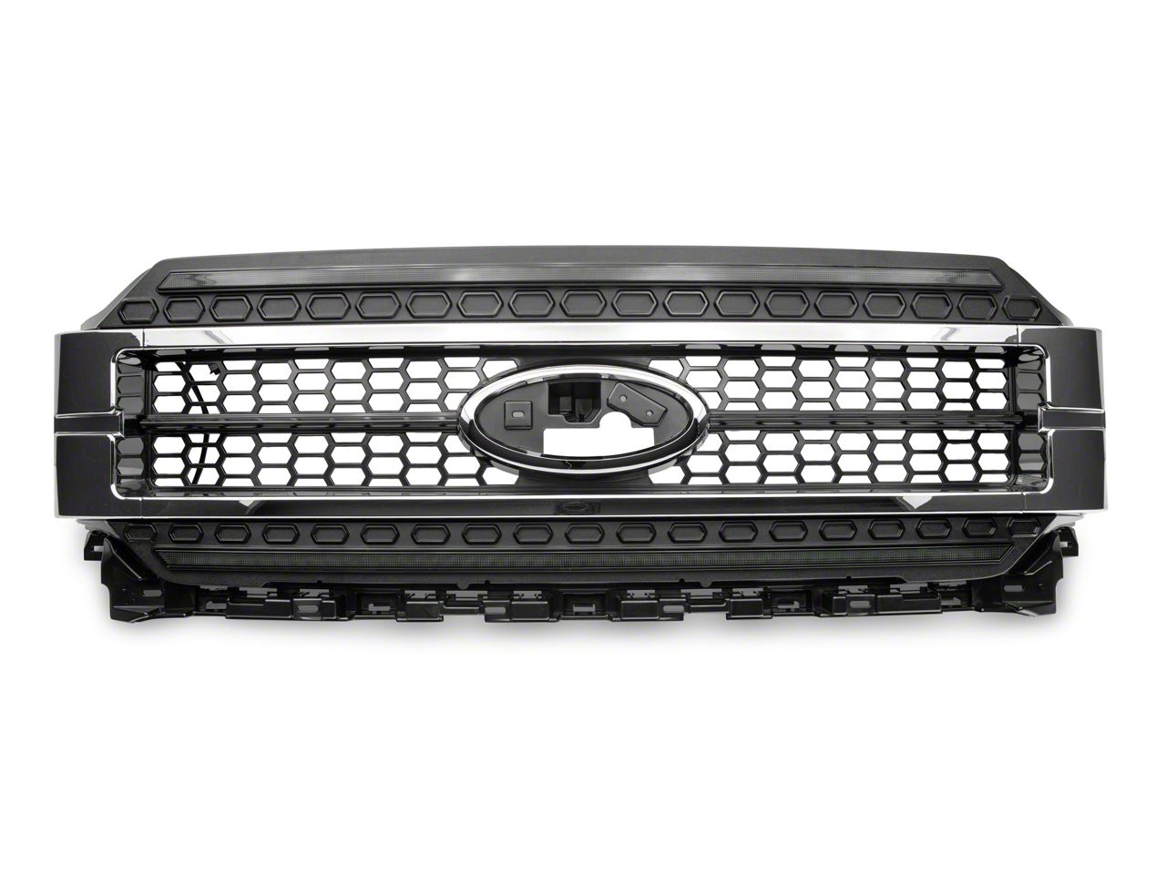 Morimoto F 150 XBG LED Upper Replacement Grille With White DRL Chrome