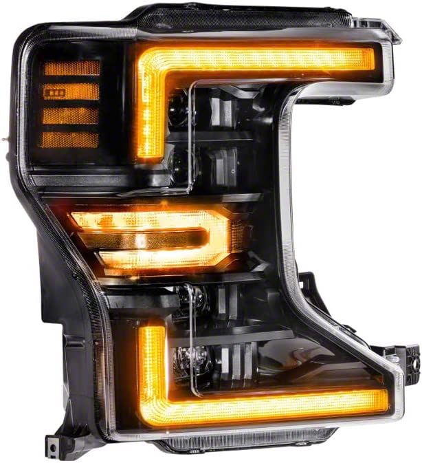 Morimoto F 250 Super Duty XB LED Headlights With Amber DRL Black