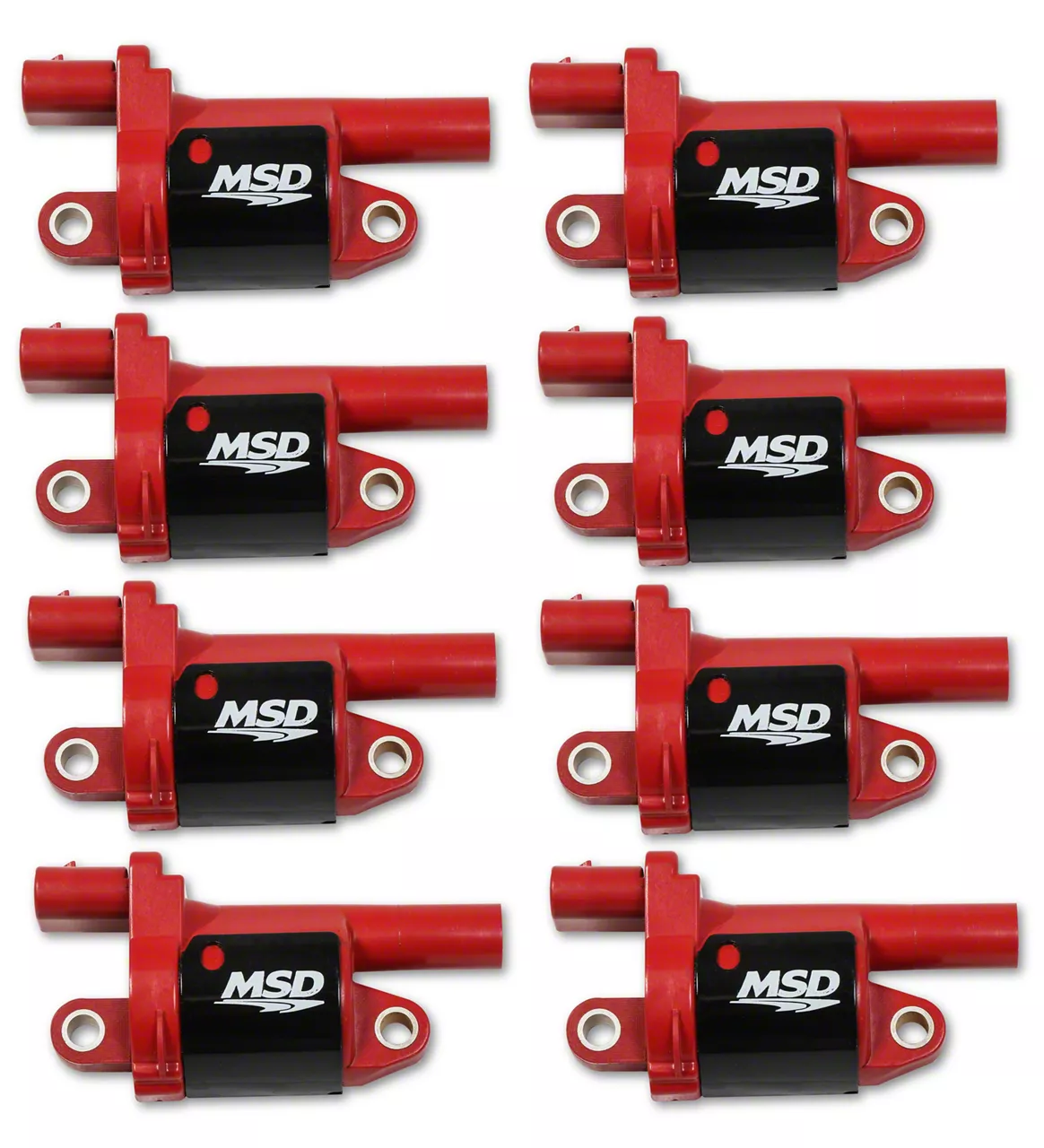 Msd Silverado Gen V Blaster Coil Packs Round Red V