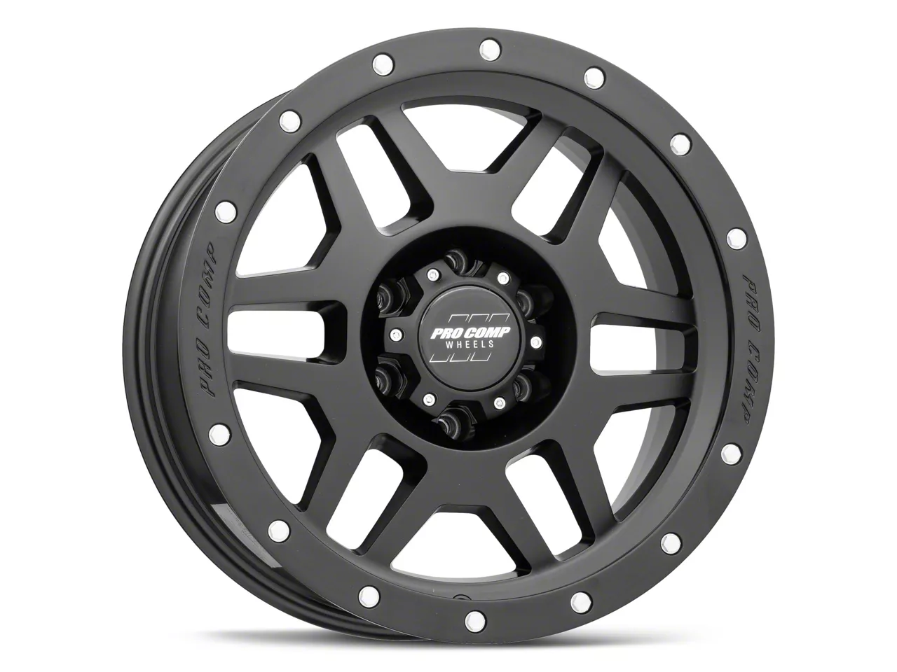 Pro Comp Wheels F 150 Phaser Satin Black 6 Lug Wheel 18x9 12mm Offset