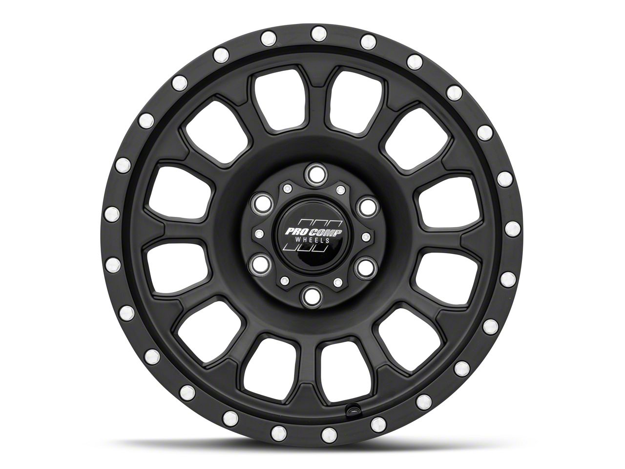 Pro Comp Wheels F 150 Rockwell Satin Black 6 Lug Wheel 17x8 5 0mm