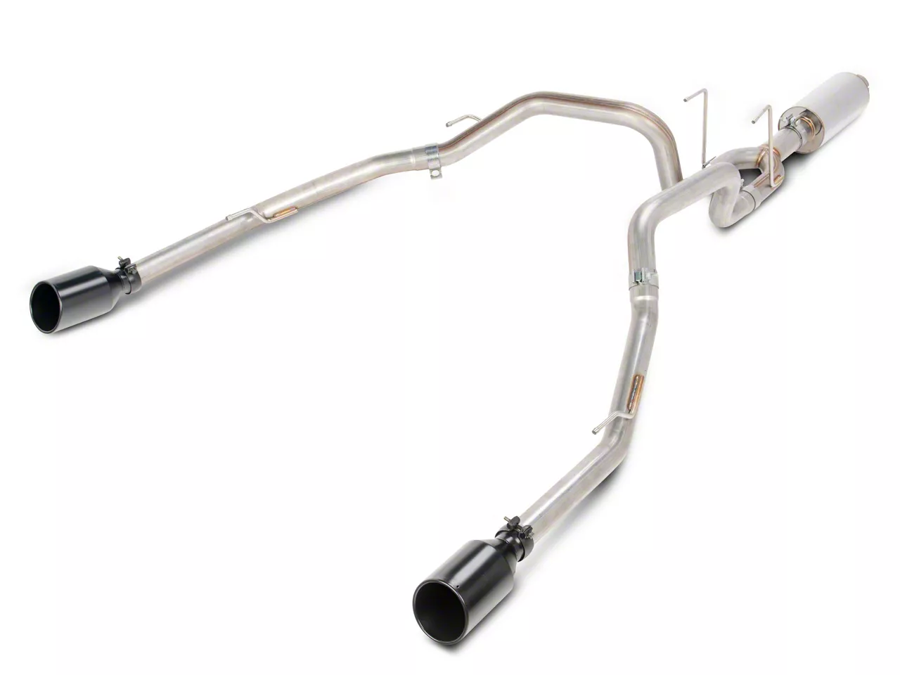 C L Ram Proven Ground Series Dual Exhaust System With Black Tips