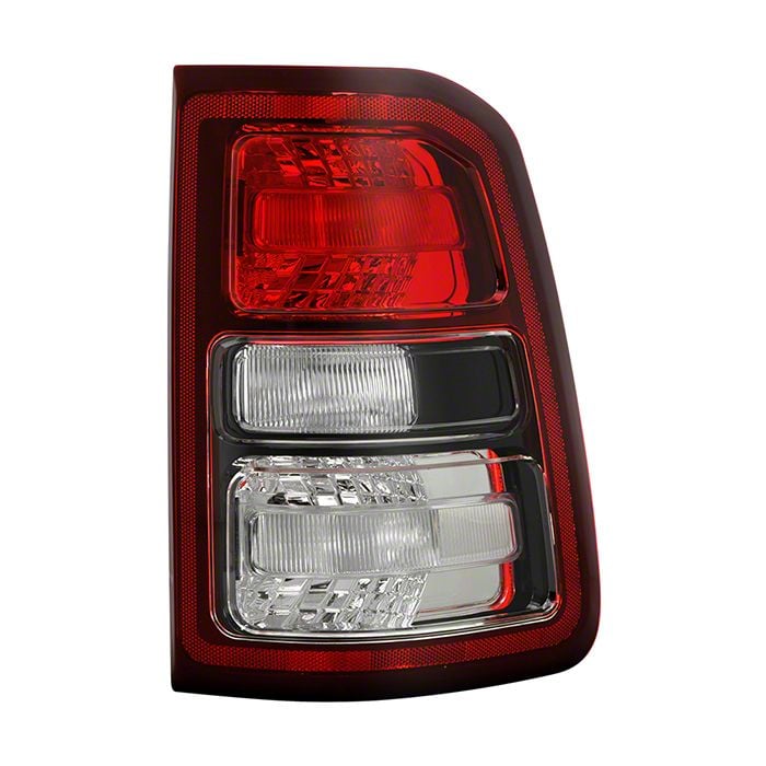 Ram Oe Style Halogen Tail Light Black Housing Red Clear Lens