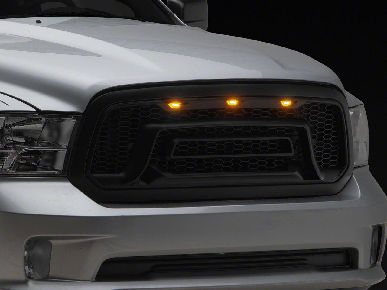 Redrock Ram Rebel Style Upper Replacement Grille With Led Drl