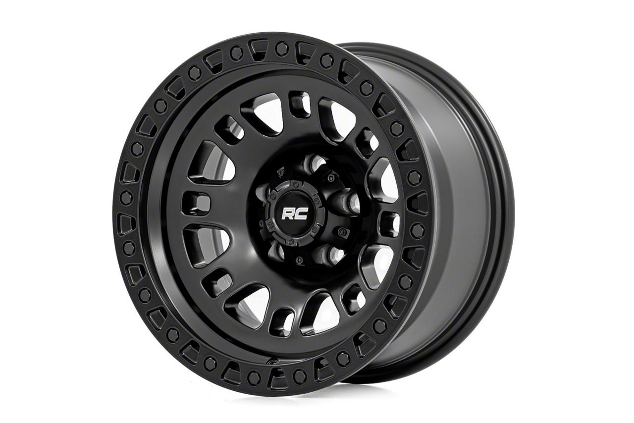 Rough Country Sierra Series Semi Gloss Black Lug Wheel X