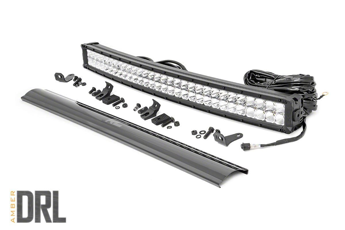 Rough Country Sierra Inch Chrome Series Curved Cool White Drl