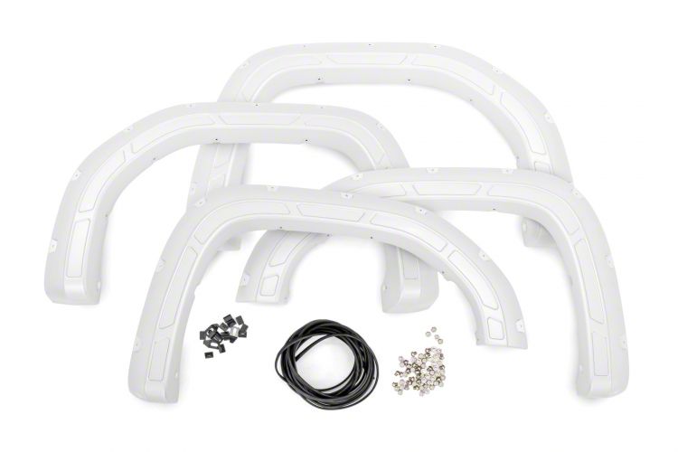 Rough Country Sierra 1500 Defender Fender Flares Summit White A G11950