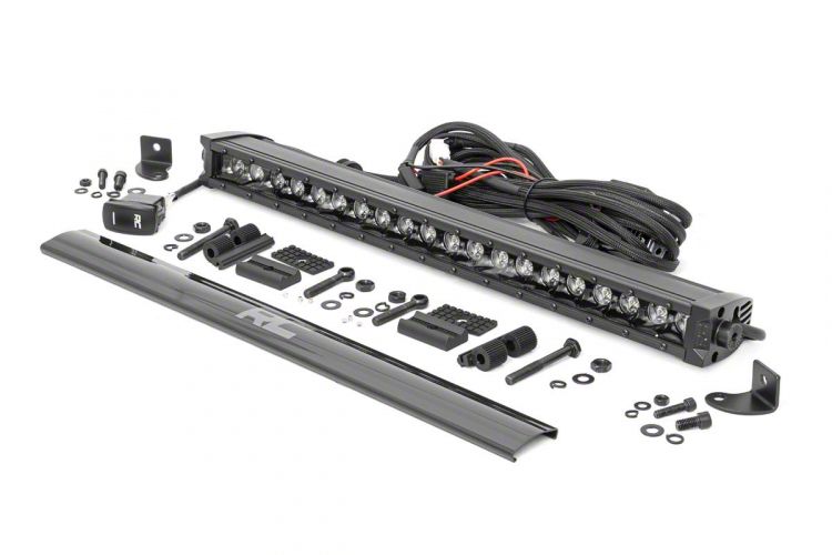 Rough Country Silverado Inch Black Series Single Row White Drl