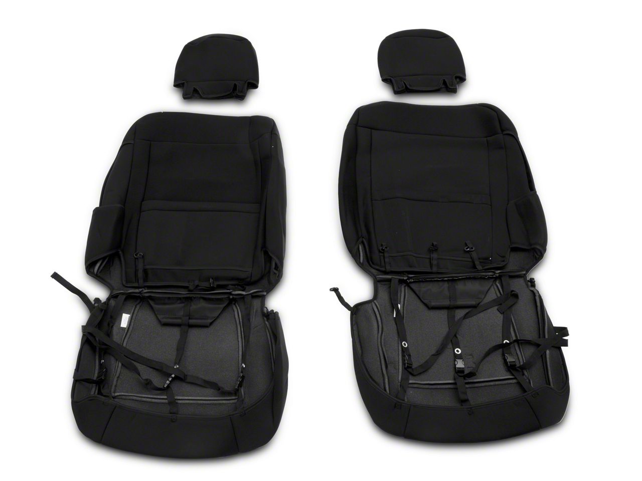 Rough Country F 250 Super Duty Neoprene Front Seat Covers Black 91016