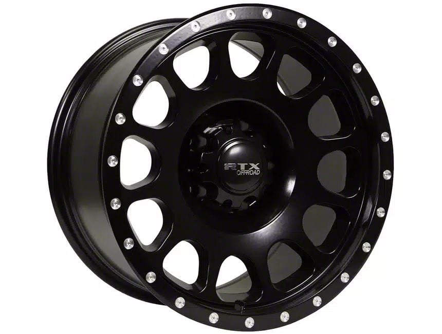 Rtx Offroad Wheels F Baja Satin Black With Milled Rivets Lug