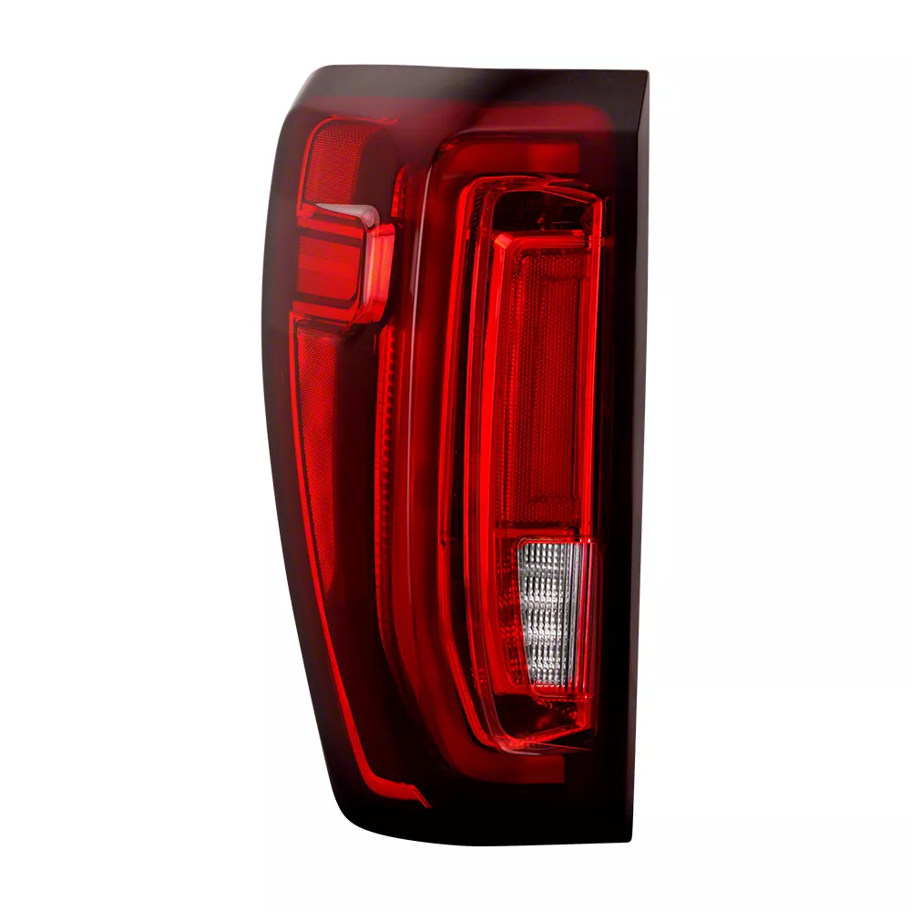 Sierra 2500 OEM Style Tail Light Black Housing Red Clear Lens Driver