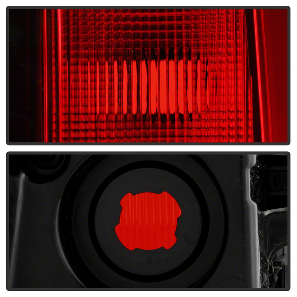 Sierra 2500 OEM Style Tail Light Black Housing Red Clear Lens