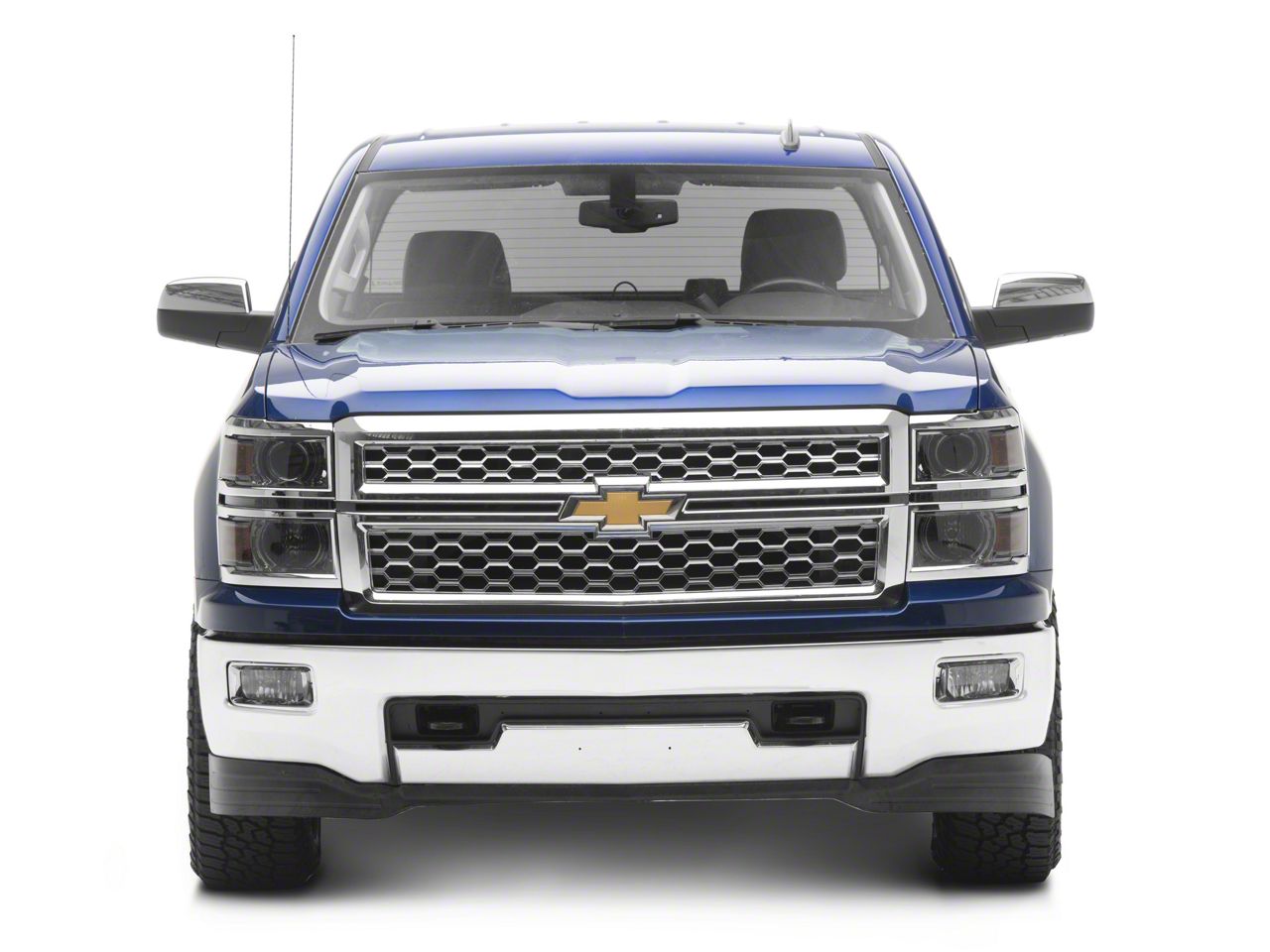 Silverado Led Drl Projector Headlights Chrome Housing Smoked