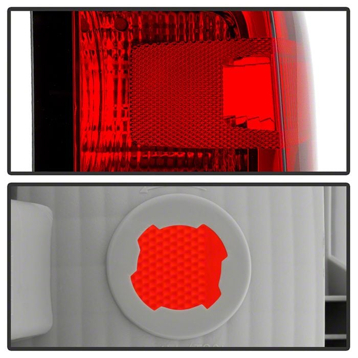 Silverado 1500 OEM Style Tail Light Black Housing Red Clear Lens