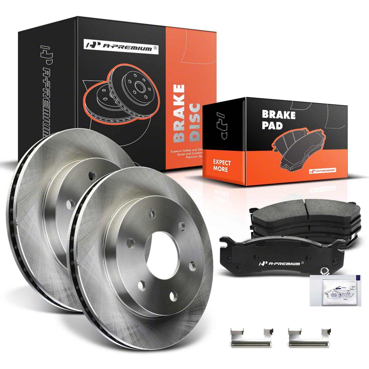 Silverado Vented Lug Brake Rotor And Pad Kit Front