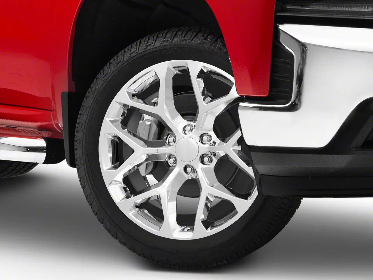 Strada Oe Replica Silverado Snowflake Chrome Lug Wheel X