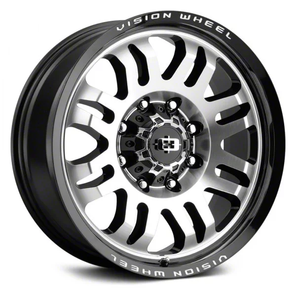 Vision Wheel F 250 Super Duty Inferno Gloss Black Machined 8 Lug Wheel