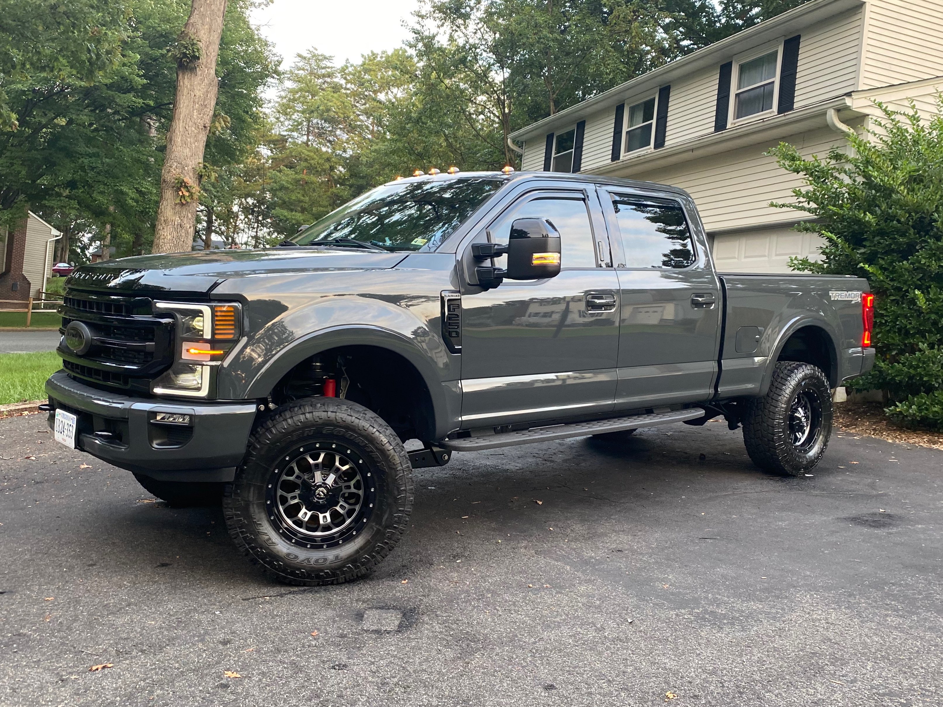 Lifted Pickup Truck with Fuel Off Road