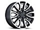 Raptor Style Gloss Black Machined 6-Lug Wheel; 20x9; 30mm Offset (04-08 F-150)