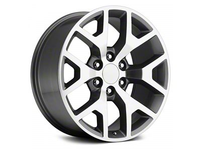 2014 Sierra Replica Grey Machined 6-Lug Wheel; 20x9; 27mm Offset (07-13 Sierra 1500)