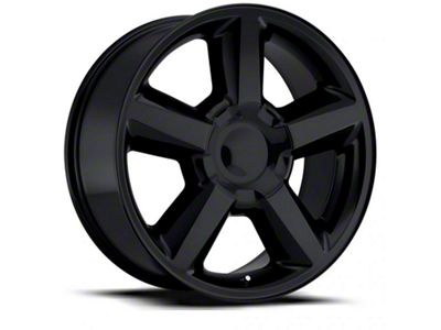 2007 Tahoe Replica Gloss Black 6-Lug Wheel; 22x9; 30mm Offset (07-13 Sierra 1500)