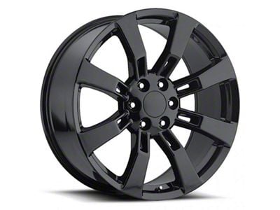 2009 Denali Replica Gloss Black 6-Lug Wheel; 20x8.5; 31mm Offset (07-13 Sierra 1500)