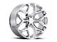 2014 Snowflake Replica Chrome 6-Lug Wheel; 26x10; 24mm Offset (07-13 Sierra 1500)