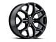 2014 Snowflake Replica Gloss Black 6-Lug Wheel; 22x9; 24mm Offset (07-13 Sierra 1500)