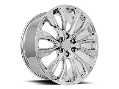 Denali 12-Spoke Replica Chrome 6-Lug Wheel; 24x10; 31mm Offset (07-13 Sierra 1500)