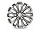 Denali 12-Spoke Replica Grey Machine Face 6-Lug Wheel; 24x10; 31mm Offset (07-13 Sierra 1500)